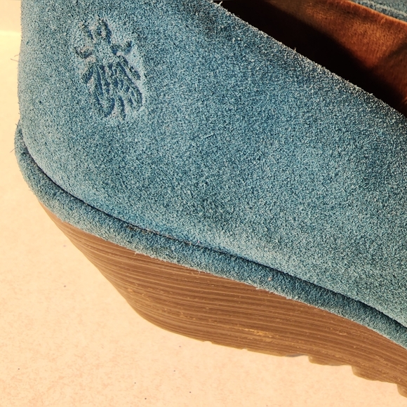 Fly London Women's Yaz Wedge Deep Teal 40 (9) - Picture 13 of 15